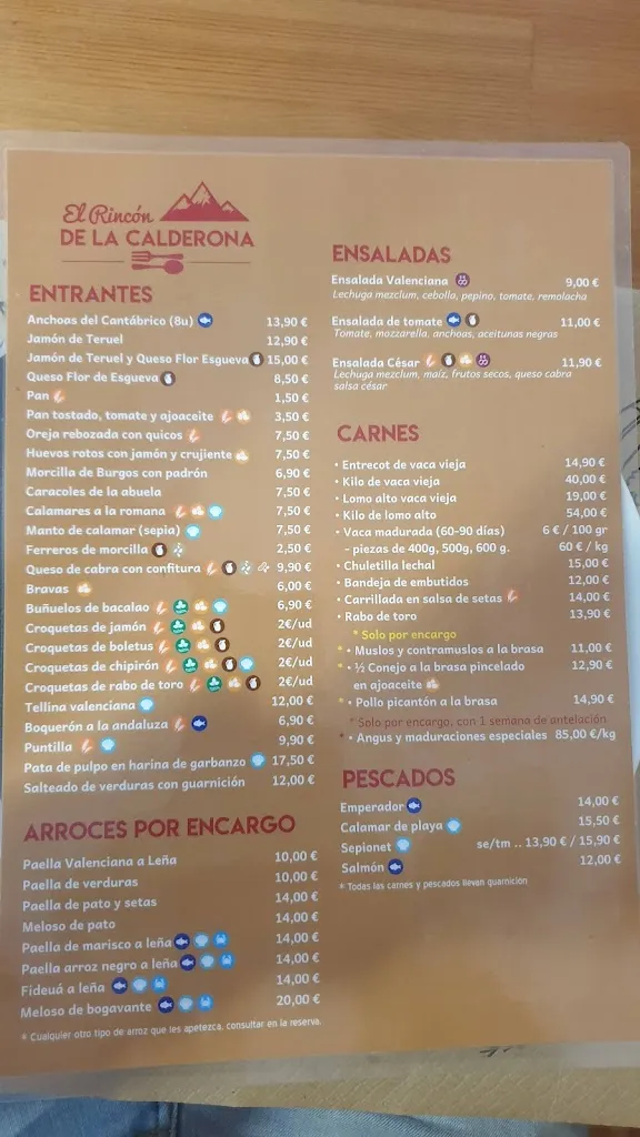 Menu_Restaurant El Rincón de la Calderona_Albalat dels Tarongers_immagine_1