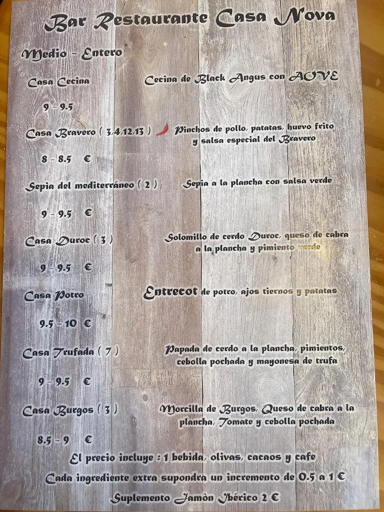 Menu_Bar Restaurante Casa Nova_Albal_image_1