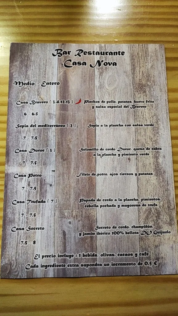 Menu_Bar Restaurante Casa Nova_Albal_image_4