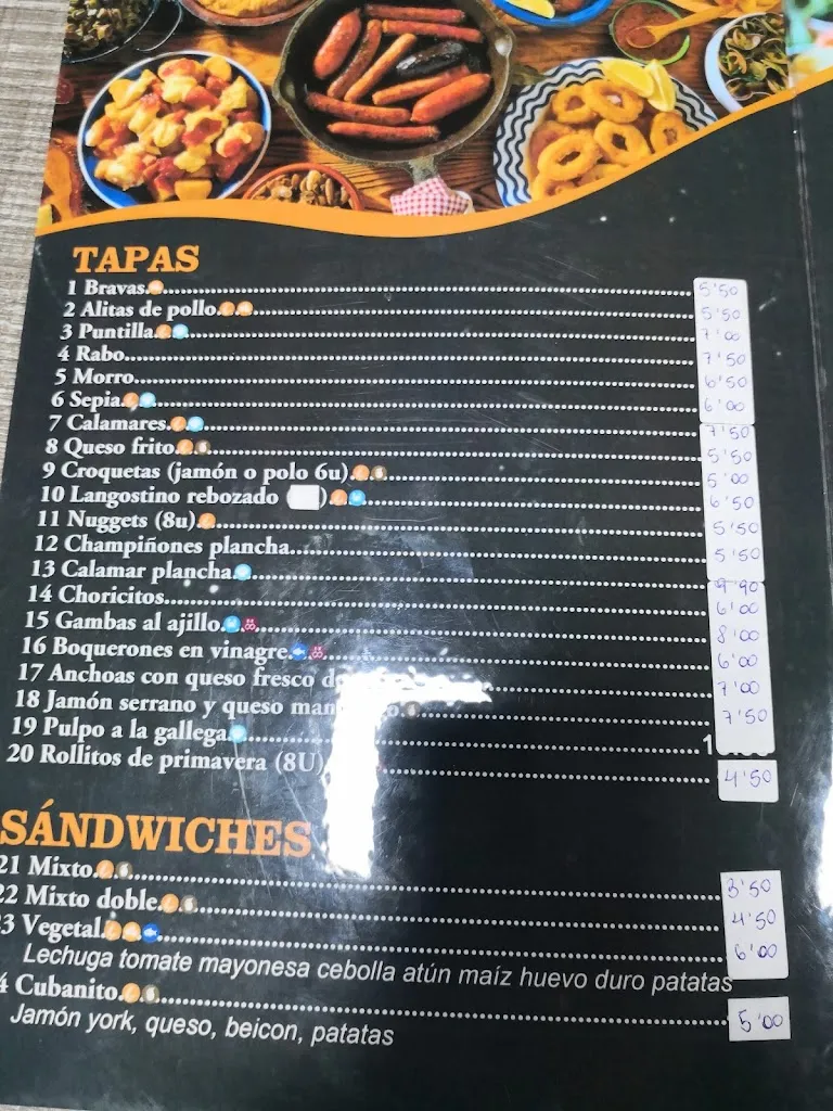 Menu_Bar Restaurante Sant Roc_Albal_immagine_3