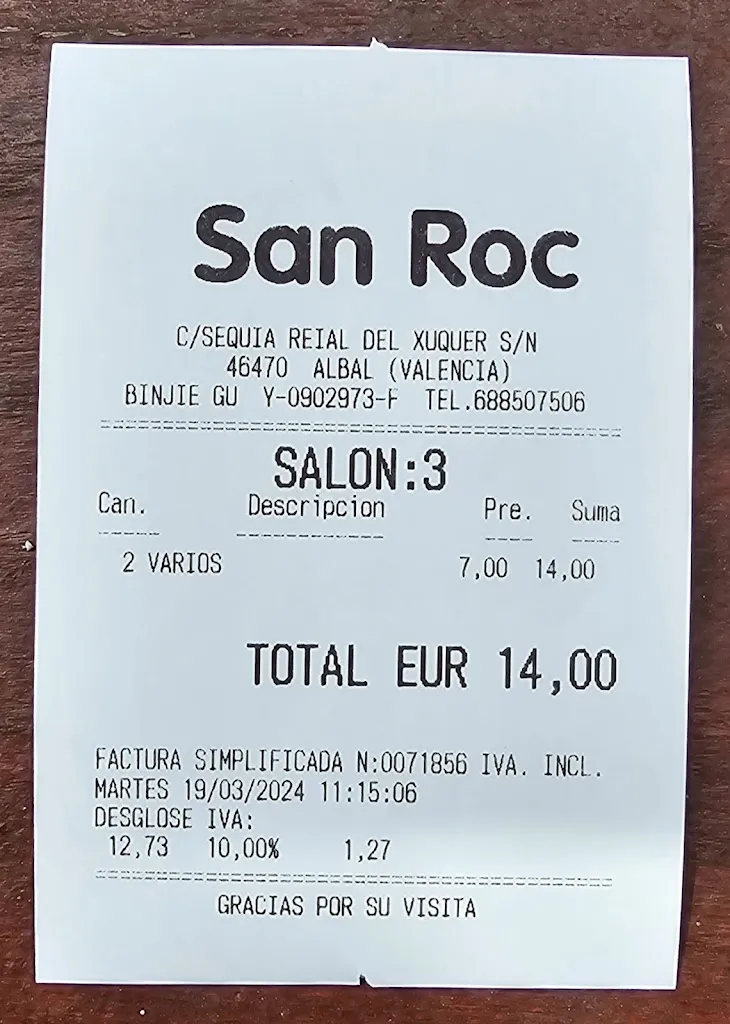 César PA_Bar Restaurante Sant Roc_Albal_recensione