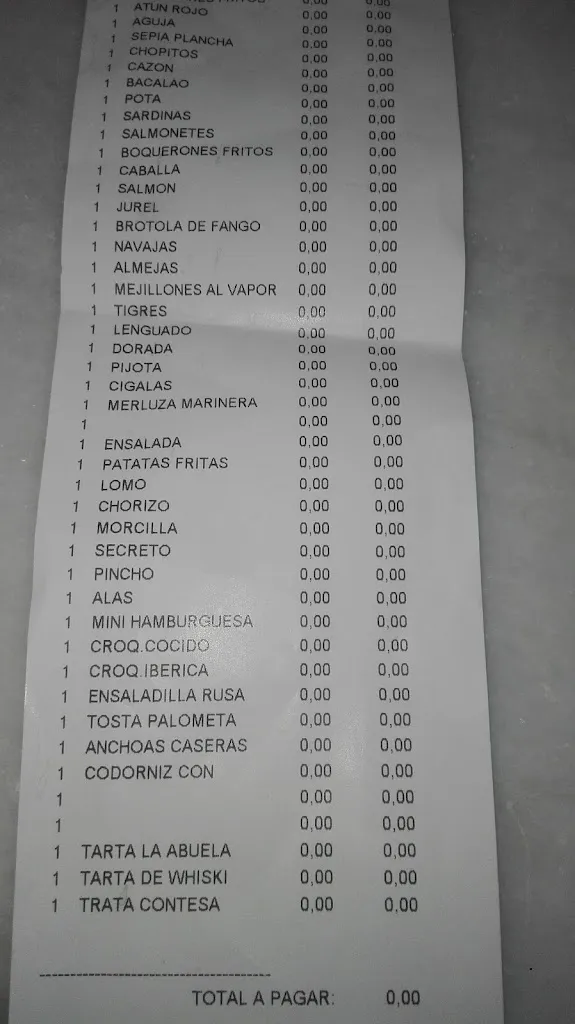 Menu_BAR LA PLAZA_Olula del Río_image_1