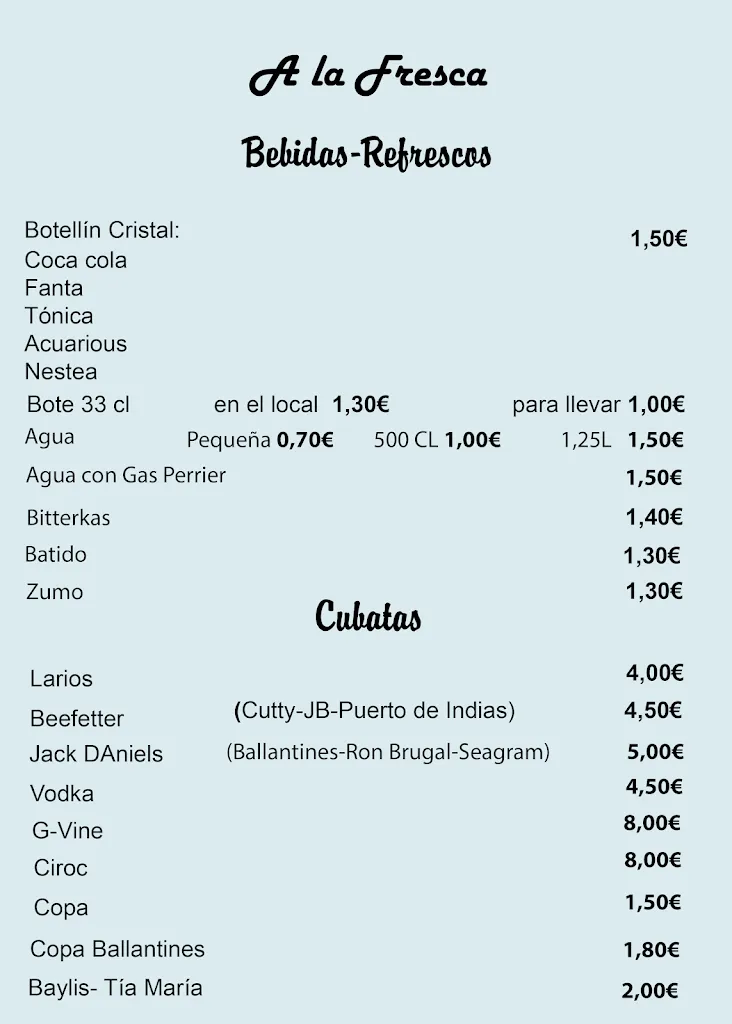 Menu_A La Fresca Albuixech_Albuixech_immagine_2