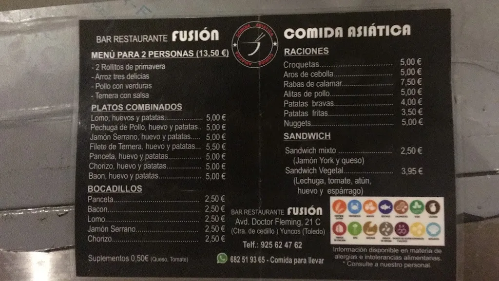 Menu_bar restaurante fusion（comida asiatica）_Yuncos_image_4