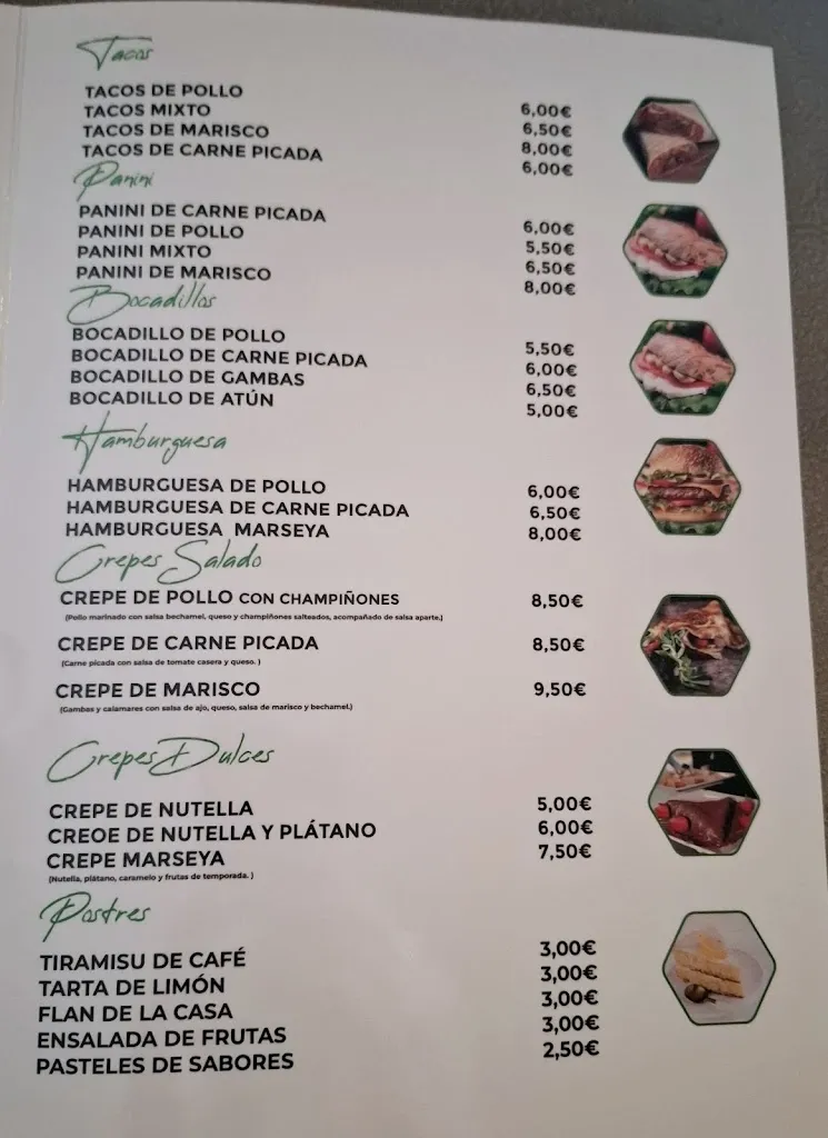 Menu_Bar & Restaurante Marseya_Yuncos_image_2