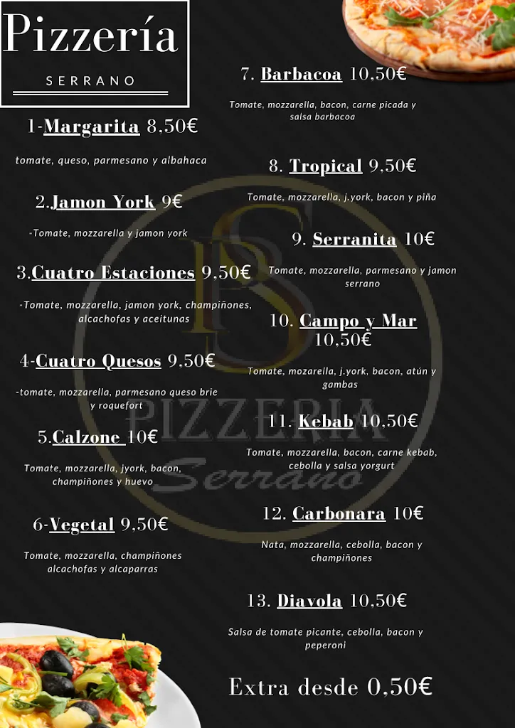 Menü_Pizzería Serrano_Olula del Río_Bild_2