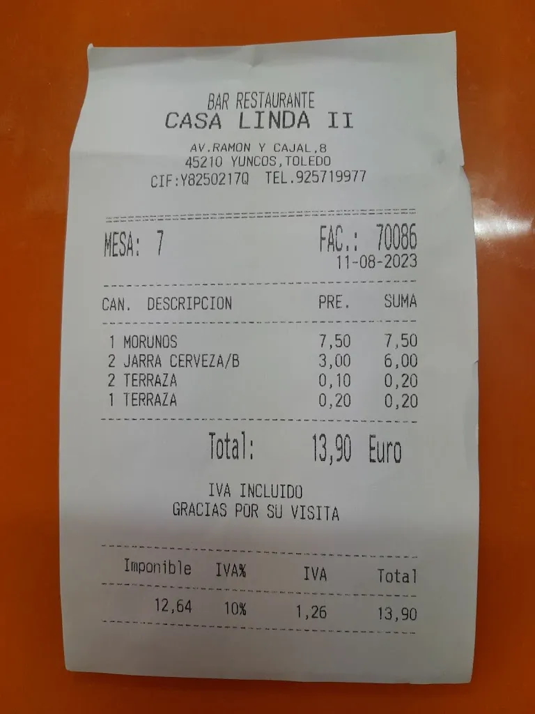 Pedro Navarro_Restaurante Casa Linda II_Yuncos_recensione