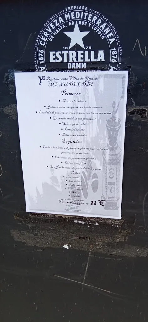 Menu_Cafeteria Restaurante Villa De Yuncos_Yuncos_image_1