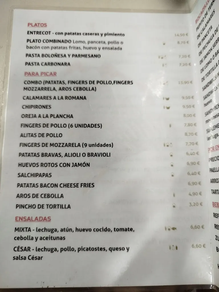 Menu_Bar Willy's crepes_Yuncos_image_3