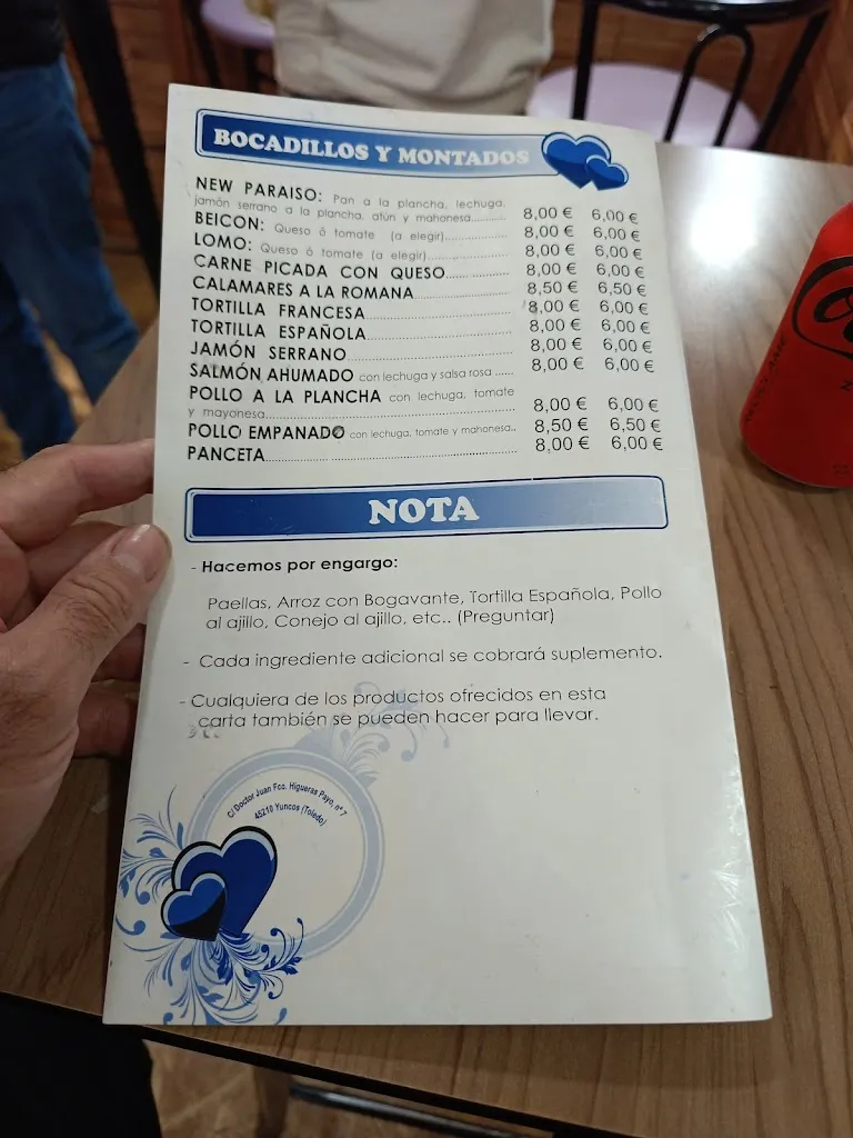 David Rubio_Bar New Paraiso_Yuncos_recensione