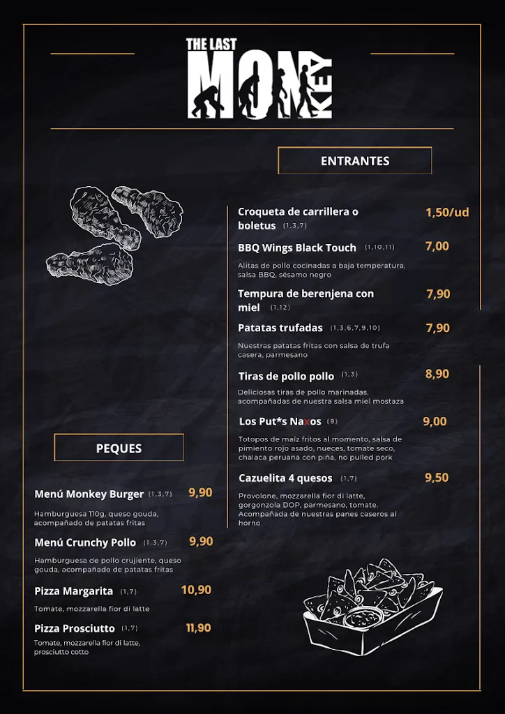 Menu_The Last Monkey_Alboraya_immagine_2
