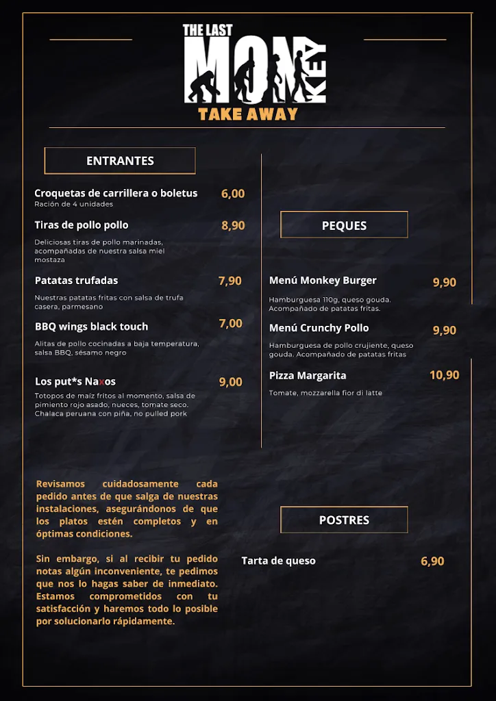Menu_The Last Monkey_Alboraya_immagine_4