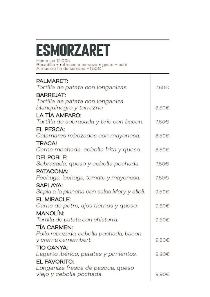 Menu_La Favorita Bar Café_Alboraya_image_1
