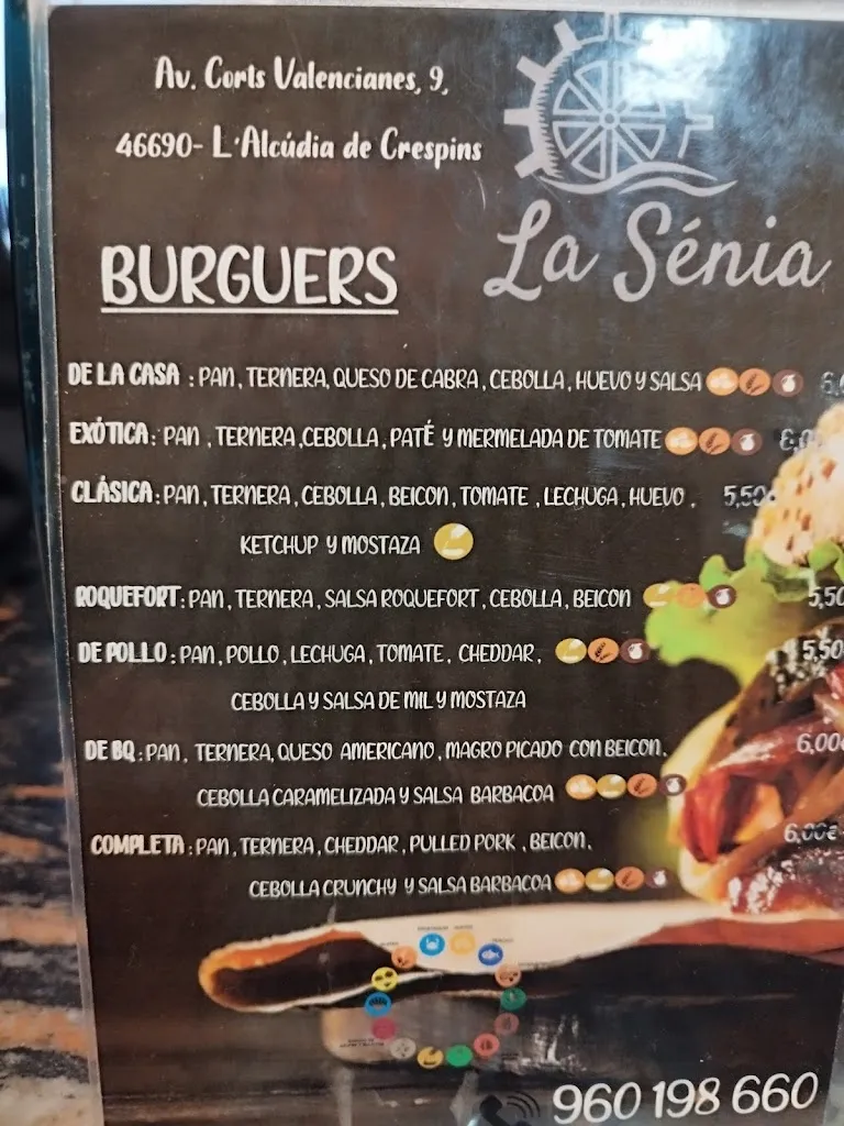 Menü_Cafeteria Restaurant La Sénia_Alcúdia de Crespins l_Bild_2