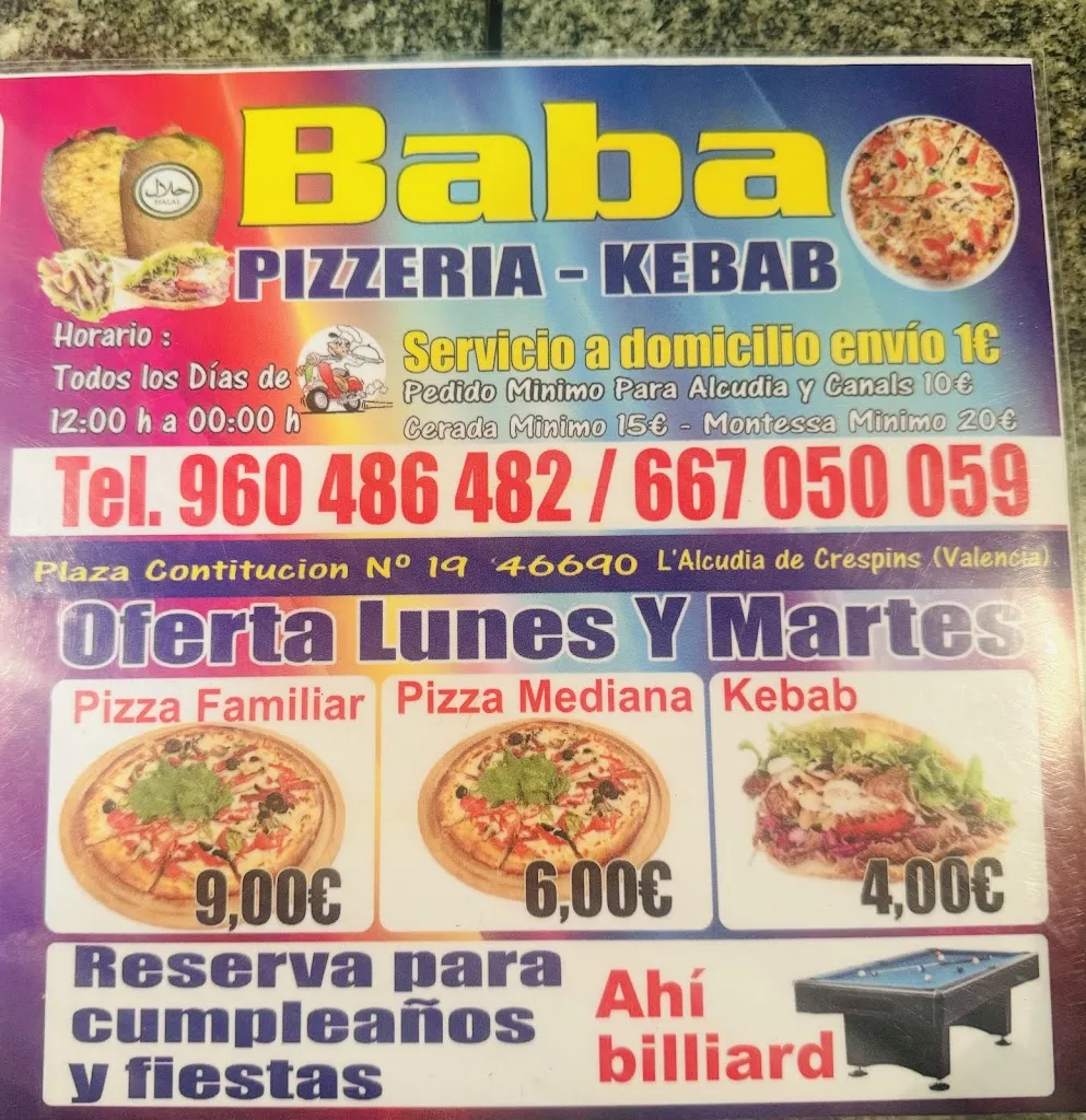 Menu_BABA PIZZA KABAB_Alcúdia de Crespins l_image_3