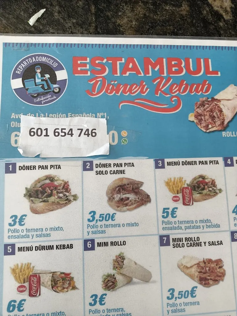 Menu_Estambul Döner Kebab Olula Del Río_Olula del Río_image_1