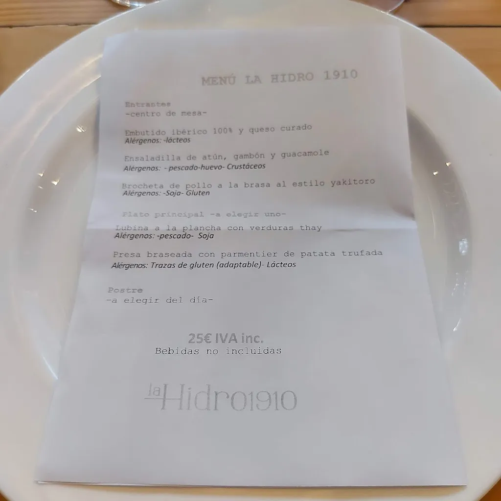Menu_La Hidro 1910 Restaurante_Alcoy_image_2