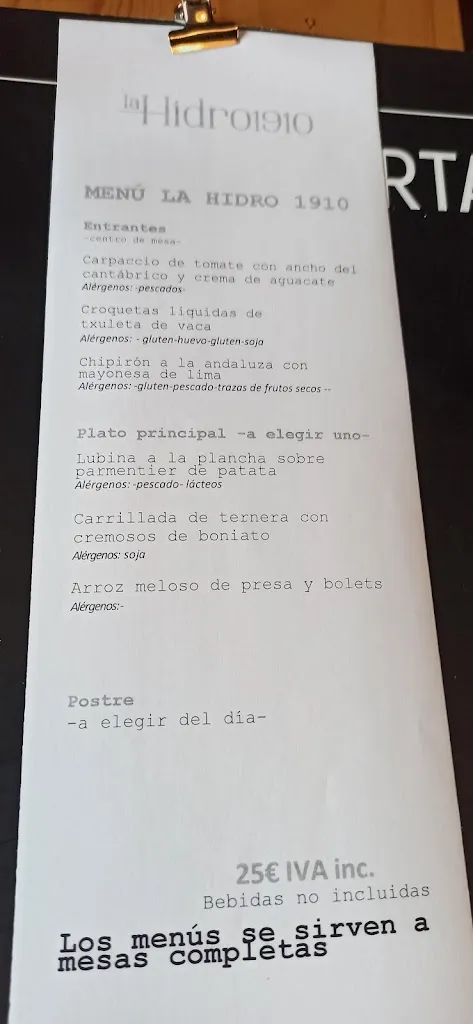 Menu_La Hidro 1910 Restaurante_Alcoy_image_3