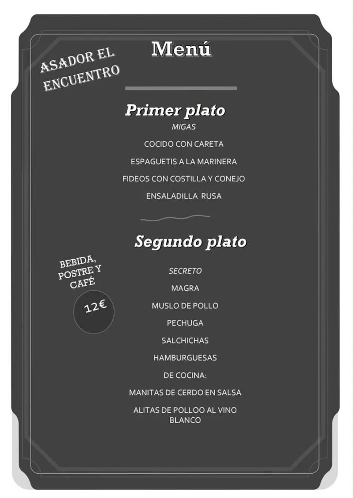 Menu_Asador El Encuentro_Olula del Río_image_1