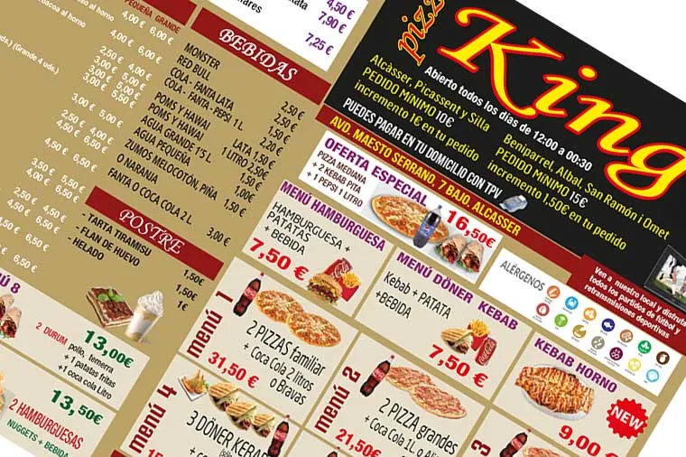 Menu_King fast food_Alcàsser_image_1