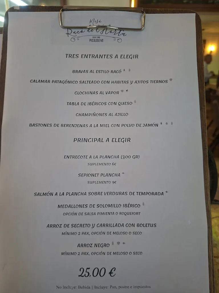 Menu_Fonda Racó de l'Horta_Alcàsser_image_1