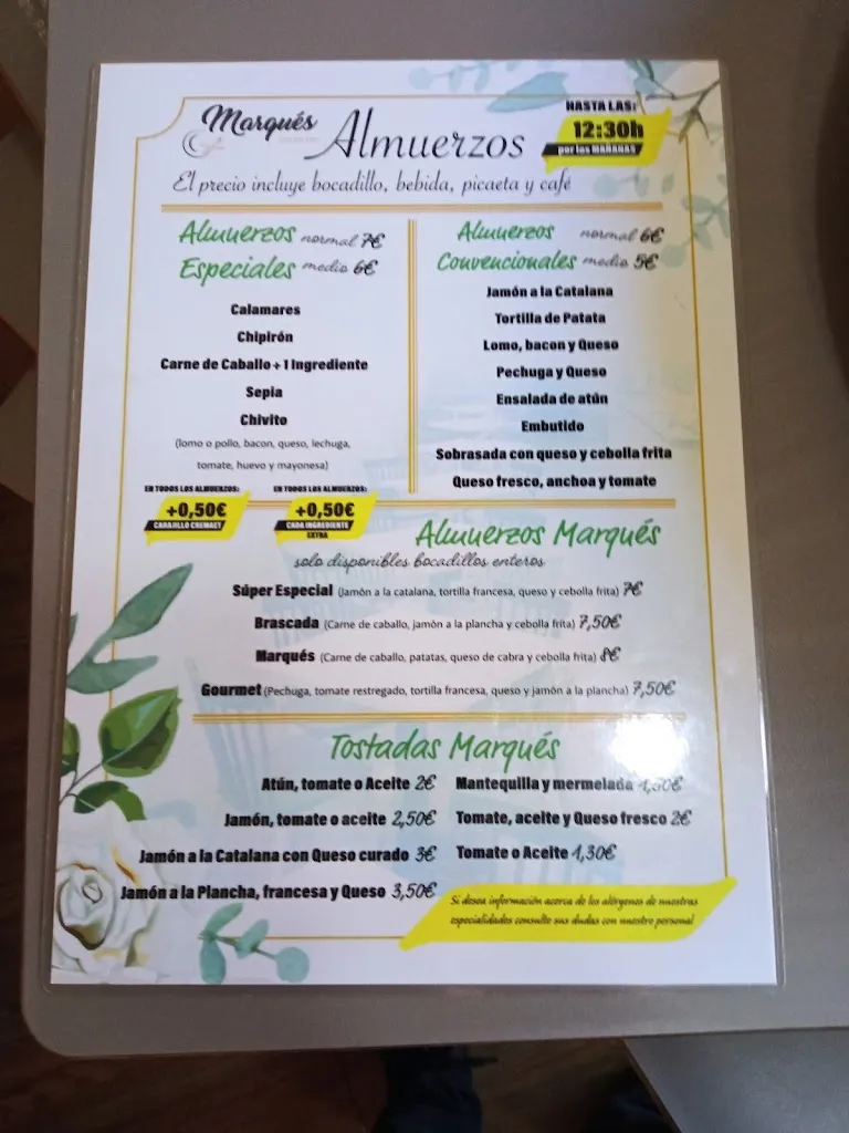 Menu_Marqués Gastro Bar_Alcàsser_image_1