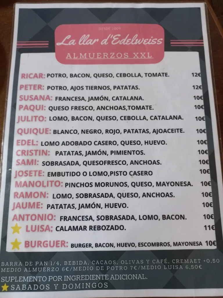 Menu_La Llar D'Edelweiss_Aldaia_image_2