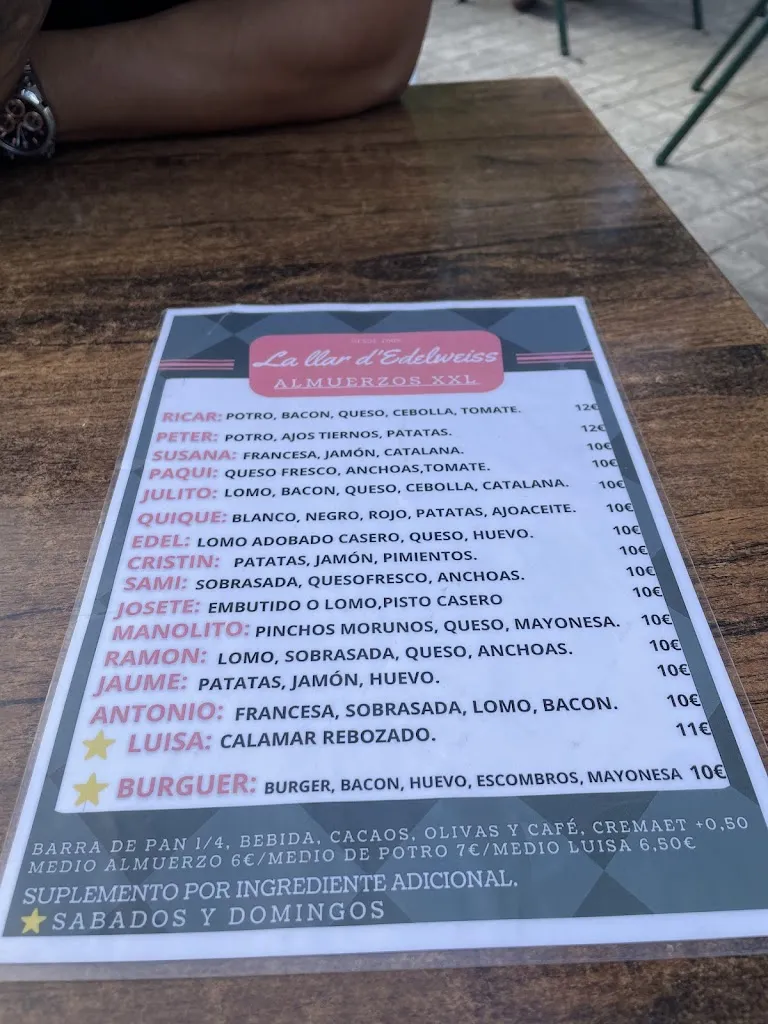 Menu_La Llar D'Edelweiss_Aldaia_image_3