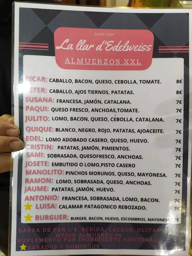 Menu_La Llar D'Edelweiss_Aldaia_image_4