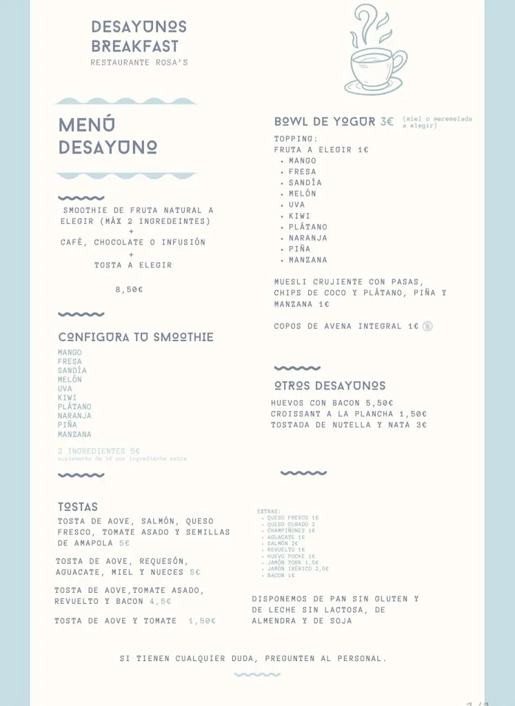 Menu_Restaurante Rosa's_Alcocéber_image_2