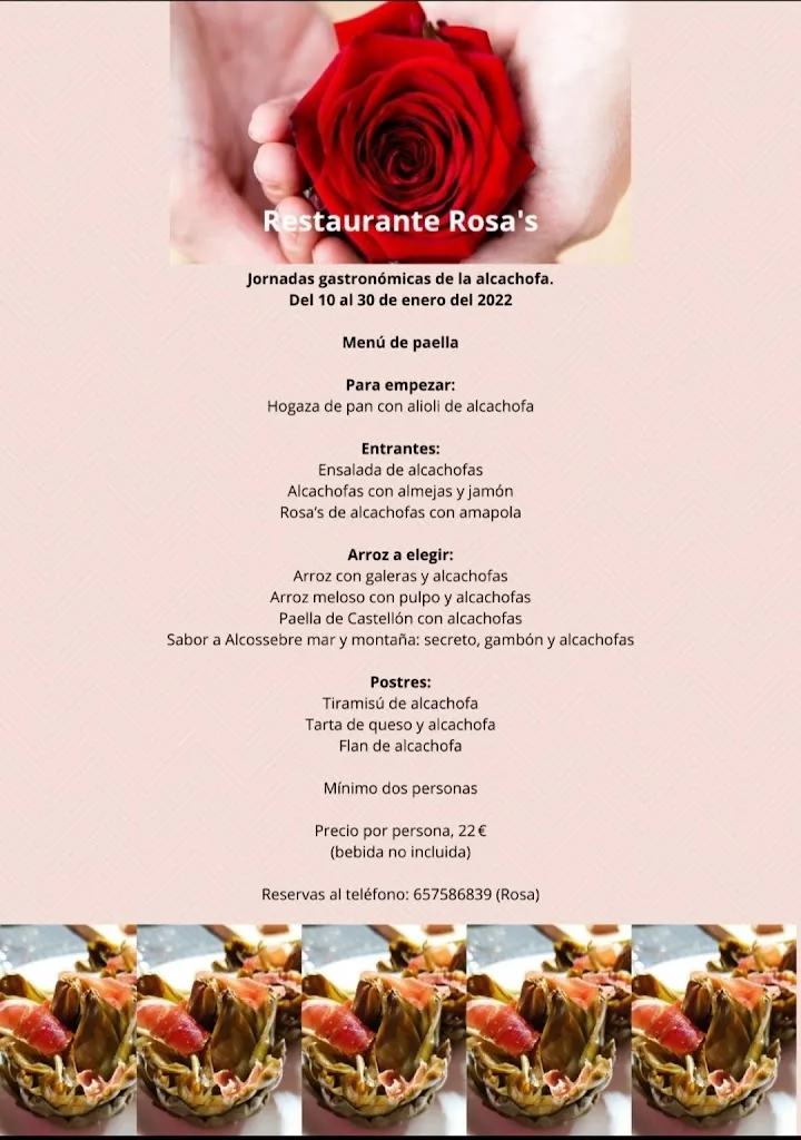 Menu_Restaurante Rosa's_Alcocéber_image_4