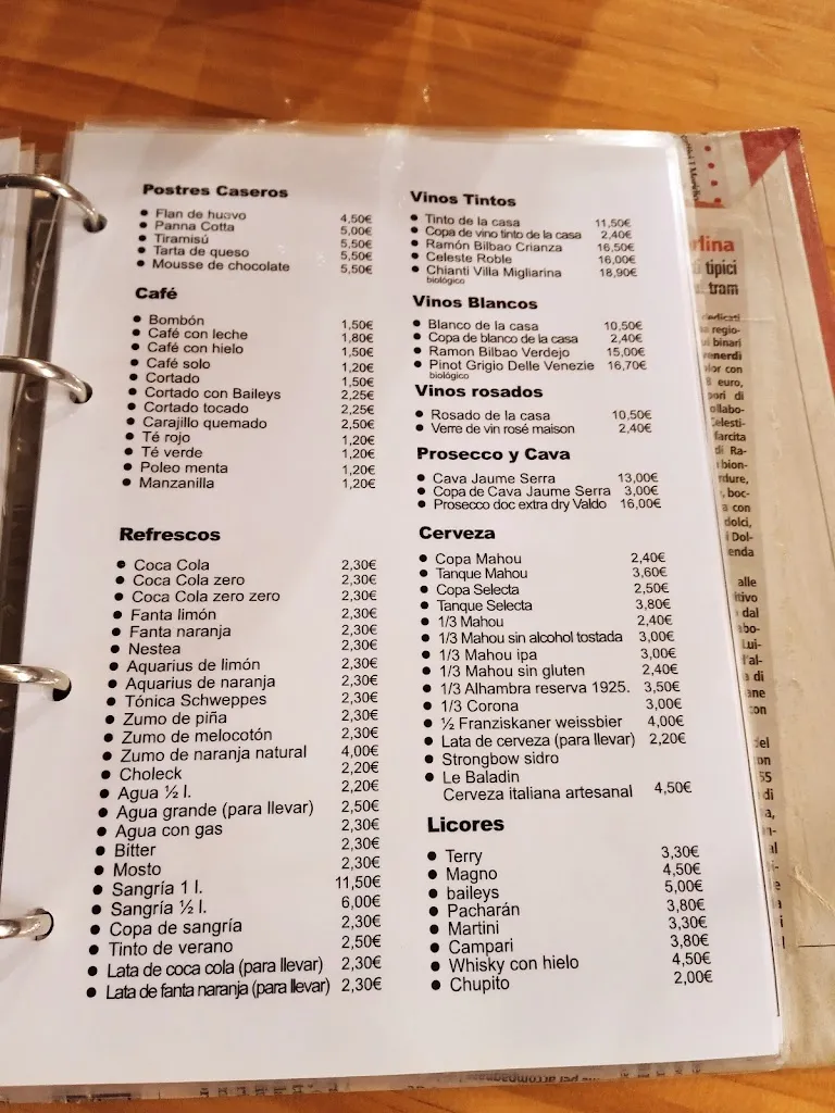 Menu_Restaurant El Arenal_Alcocéber_image_2