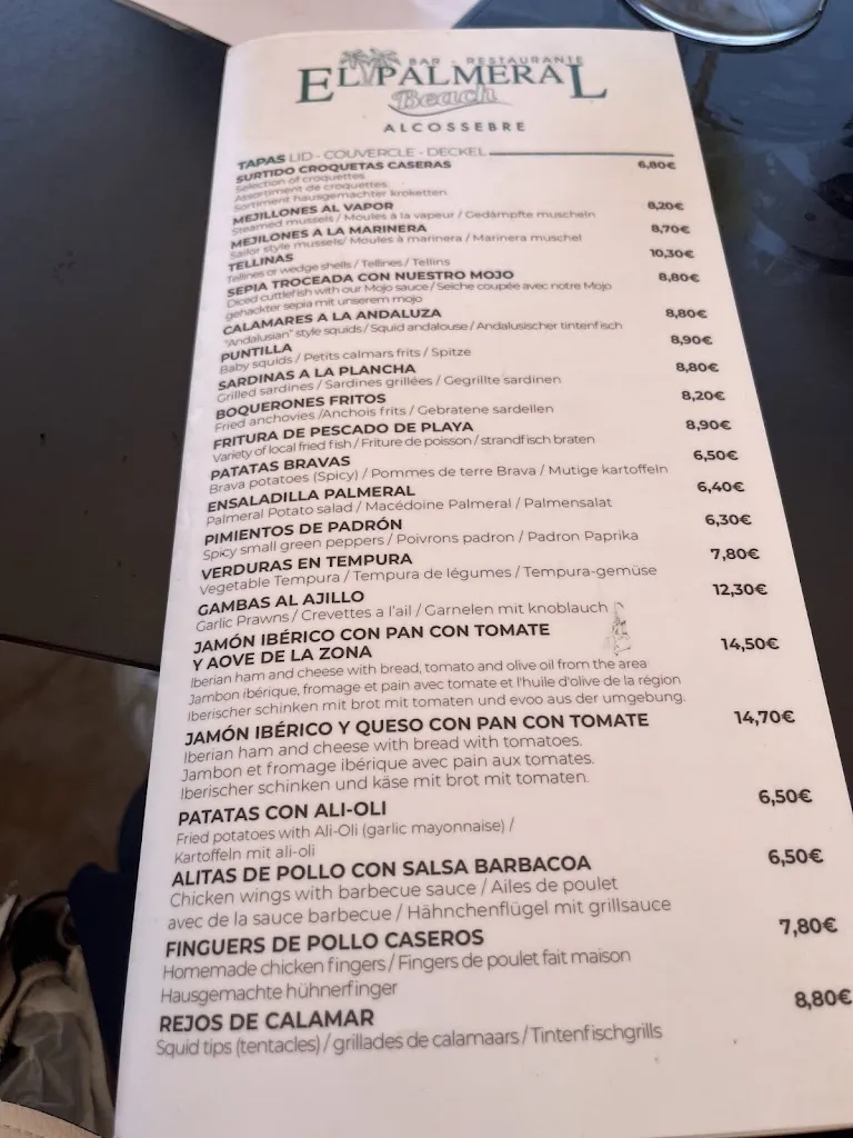 Menu_El Palmeral Beach_Alcocéber_image_3