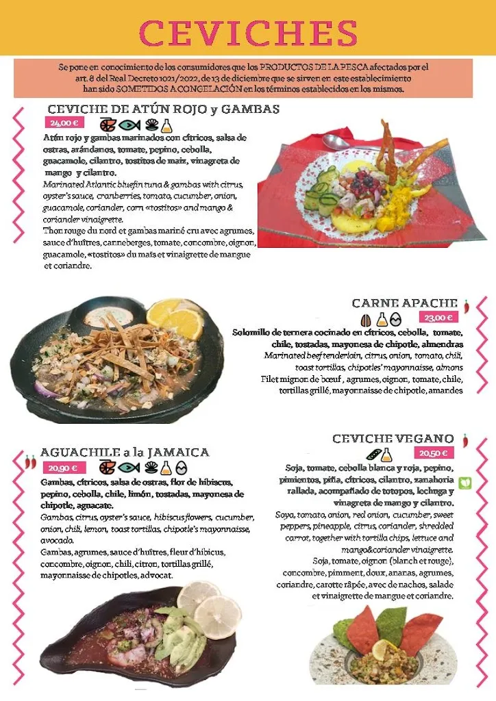 Menu_Doña Catrina Mexican Bistró_Alcocéber_image_1