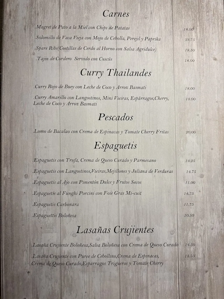 Menü_El Patio_Alcocéber_Bild_2