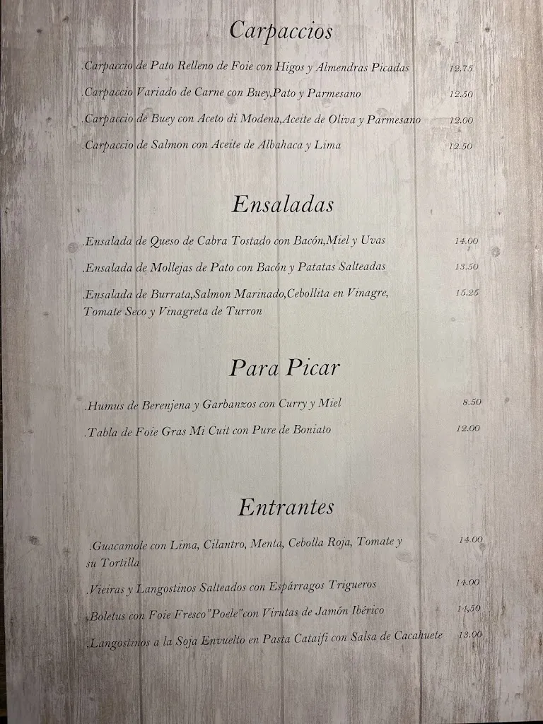 Menü_El Patio_Alcocéber_Bild_4