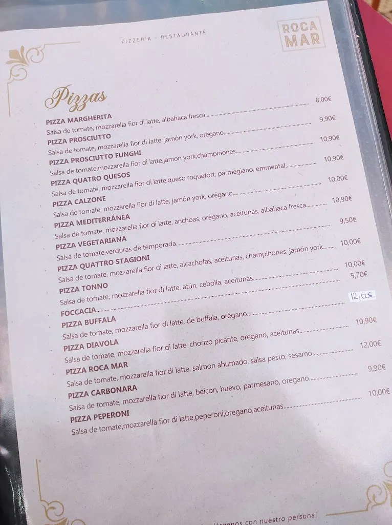 Menu_Pizzeria Restaurante Roca Mar_Alcocéber_image_3