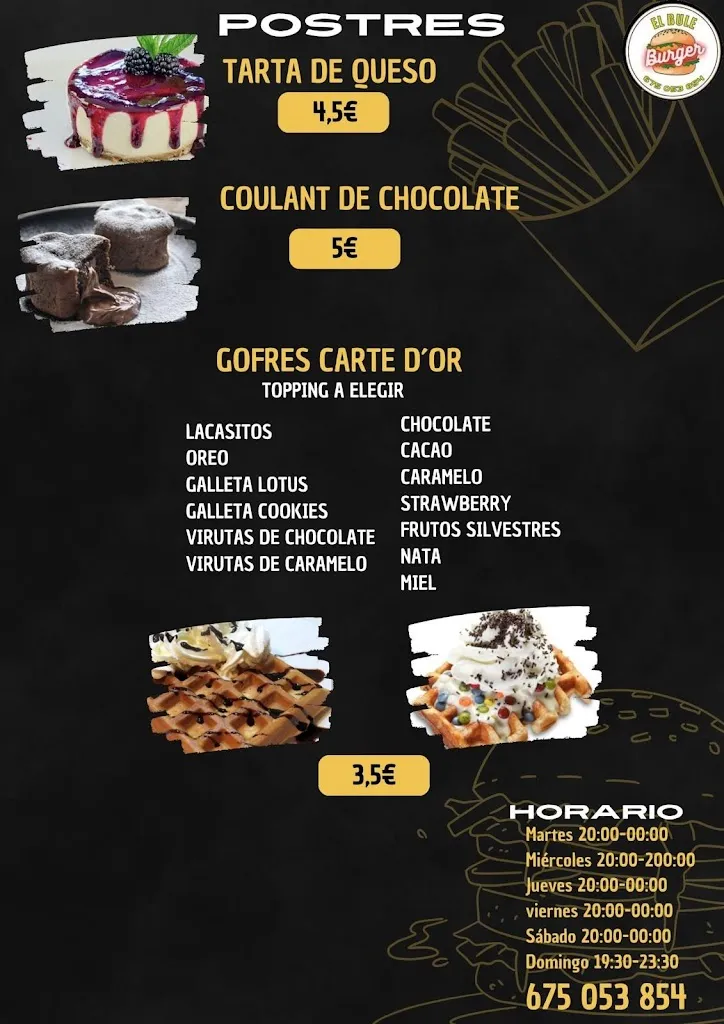 Menu_El Bule Burger_Olula del Río_image_2