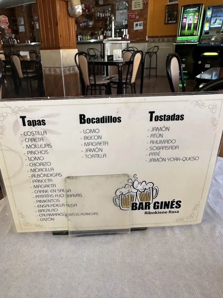 Menu_Bar Gines_Olula del Río_immagine_1