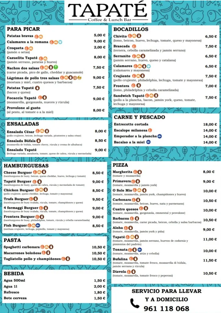 Menu_Restaurant Tapaté _Alfara del Patriarca_image_1