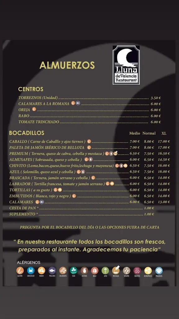 Menu_Lluna de Valencia Restaurant_Almàssera_immagine_1