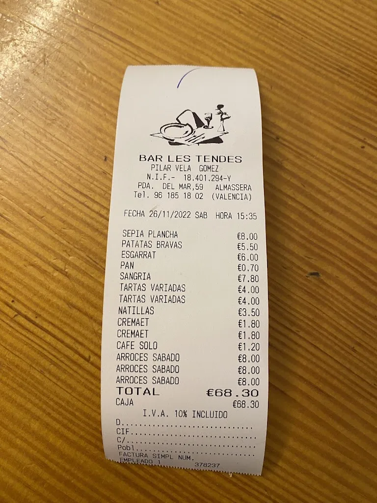 David V._Bar Les Tendes. Almàssera_Almàssera_review