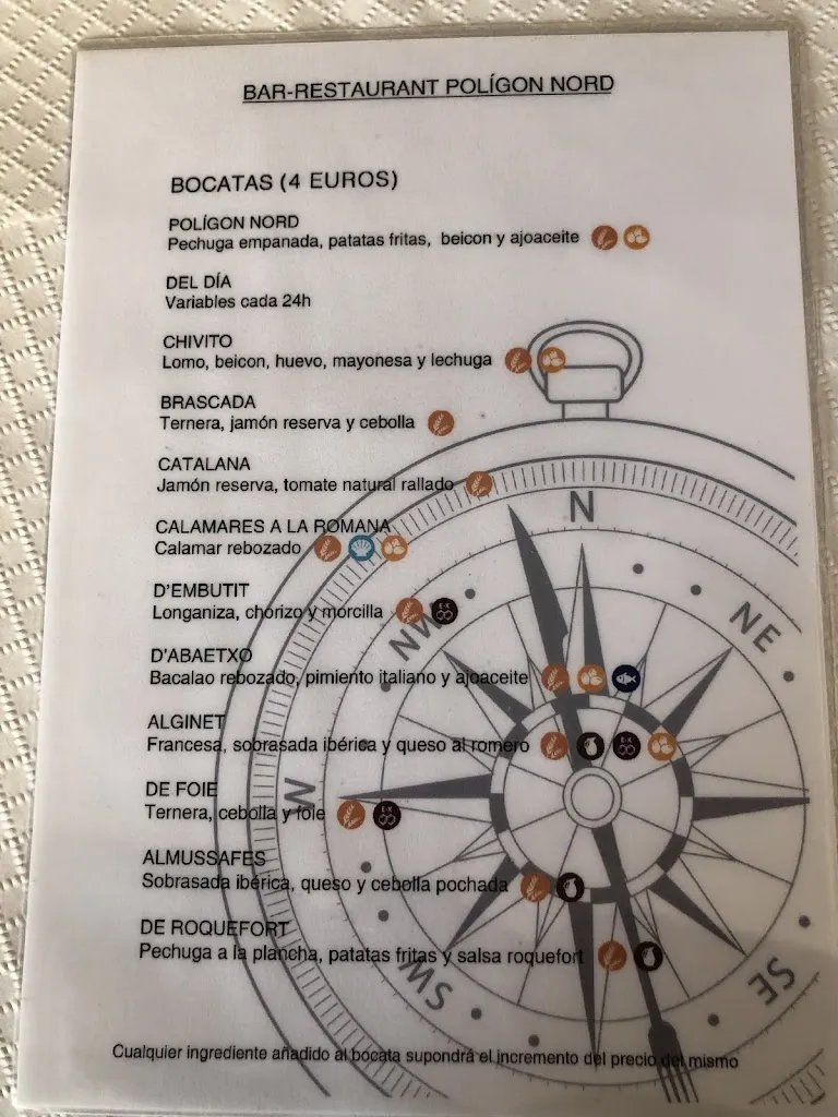 Menu_Bar-Restaurant Polígon Nord_Alginet_immagine_1