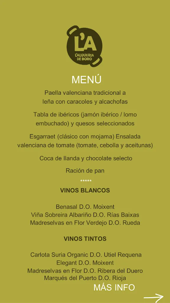 Menu_L'alqueria de Boro_Alqueria de la Comtessa l_image_1
