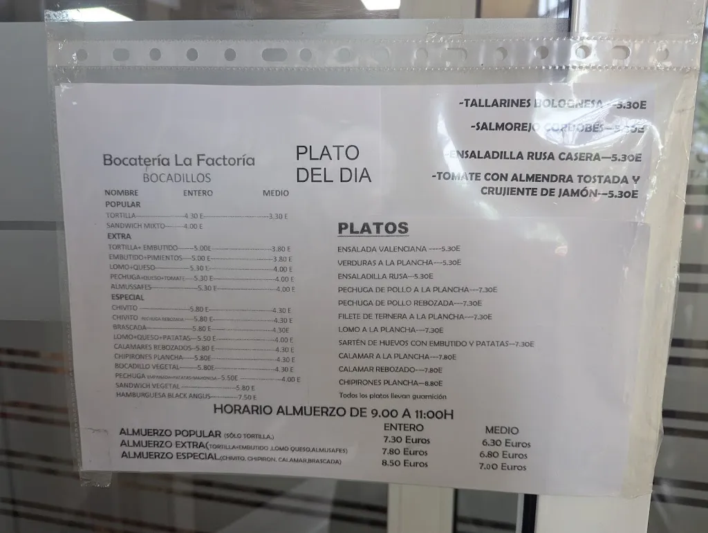 Menu_RESTAURANTE LA FACTORÍA_Almussafes_image_3