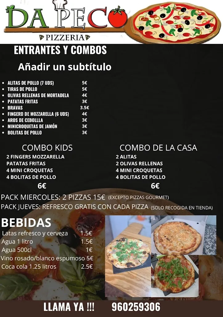 Menü_Pizzería Da Peco_Almussafes_Bild_1