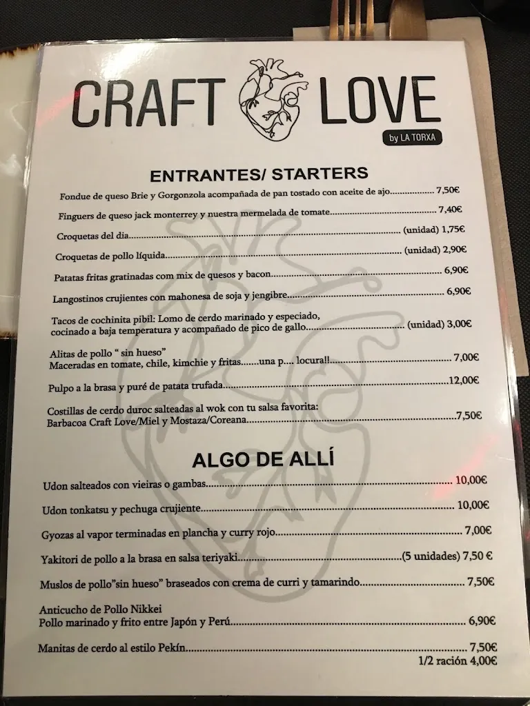 Menu_The craftlove by latorxa_Almussafes_image_2