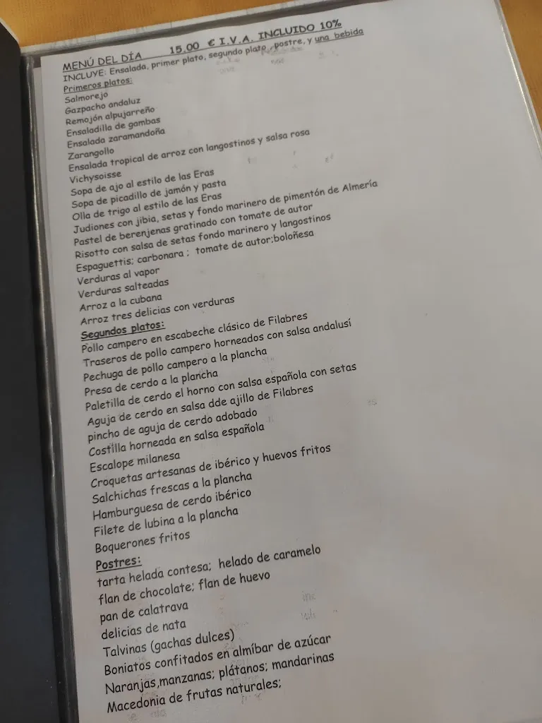 Menu_Las Eras Antonio Gázquez_Tabernas_immagine_4