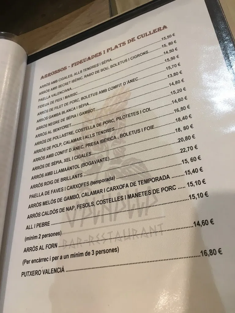 Menu_Bar Restaurante Valhalla_Algemesí_immagine_2