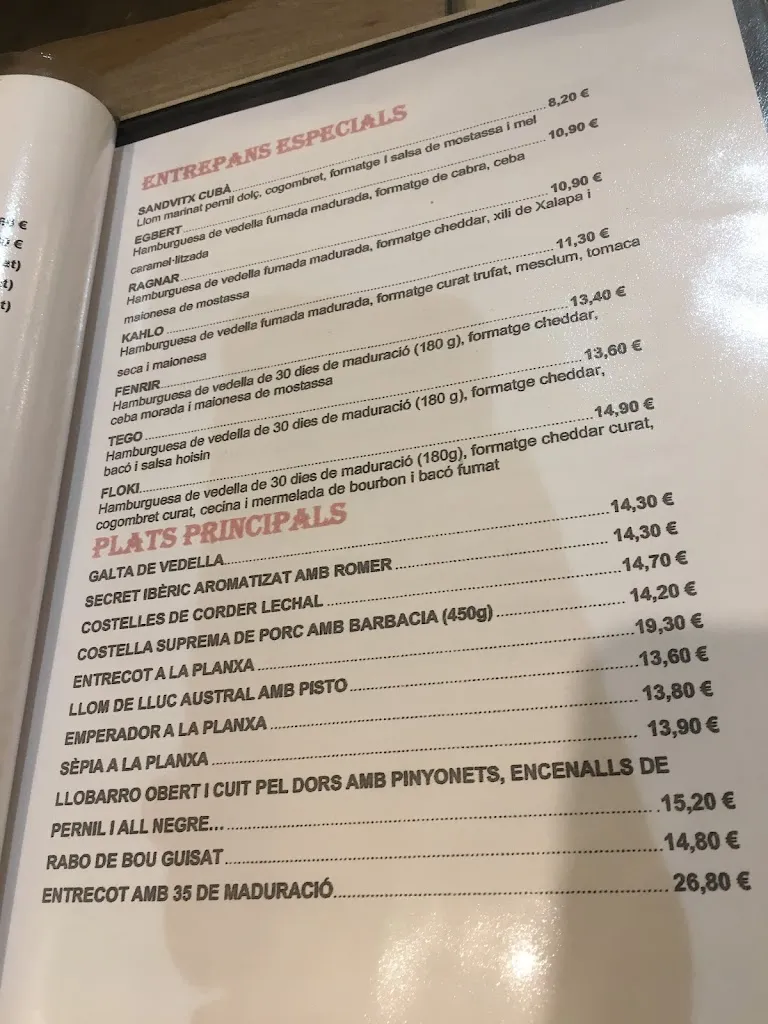 Menu_Bar Restaurante Valhalla_Algemesí_immagine_3
